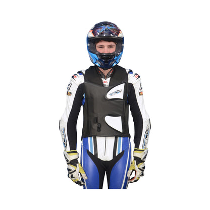 Helite GP-AIR 2.0 Racing Airbagweste aus Leder mit Reißleine