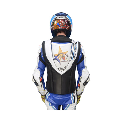 Helite GP-AIR 2.0 Racing Airbagweste aus Leder mit Reißleine