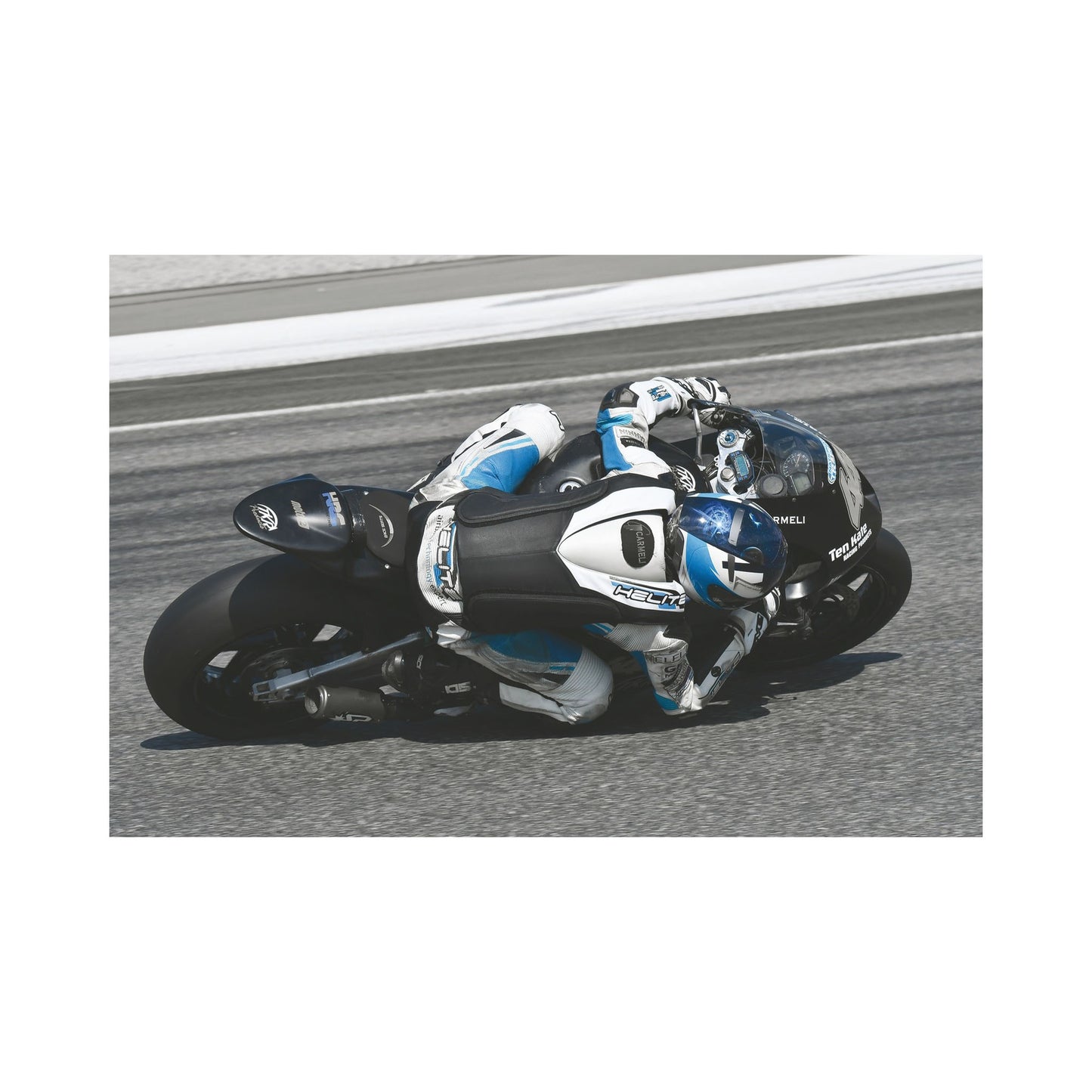 Helite GP-AIR 2.0 Racing Airbagweste aus Leder mit Reißleine