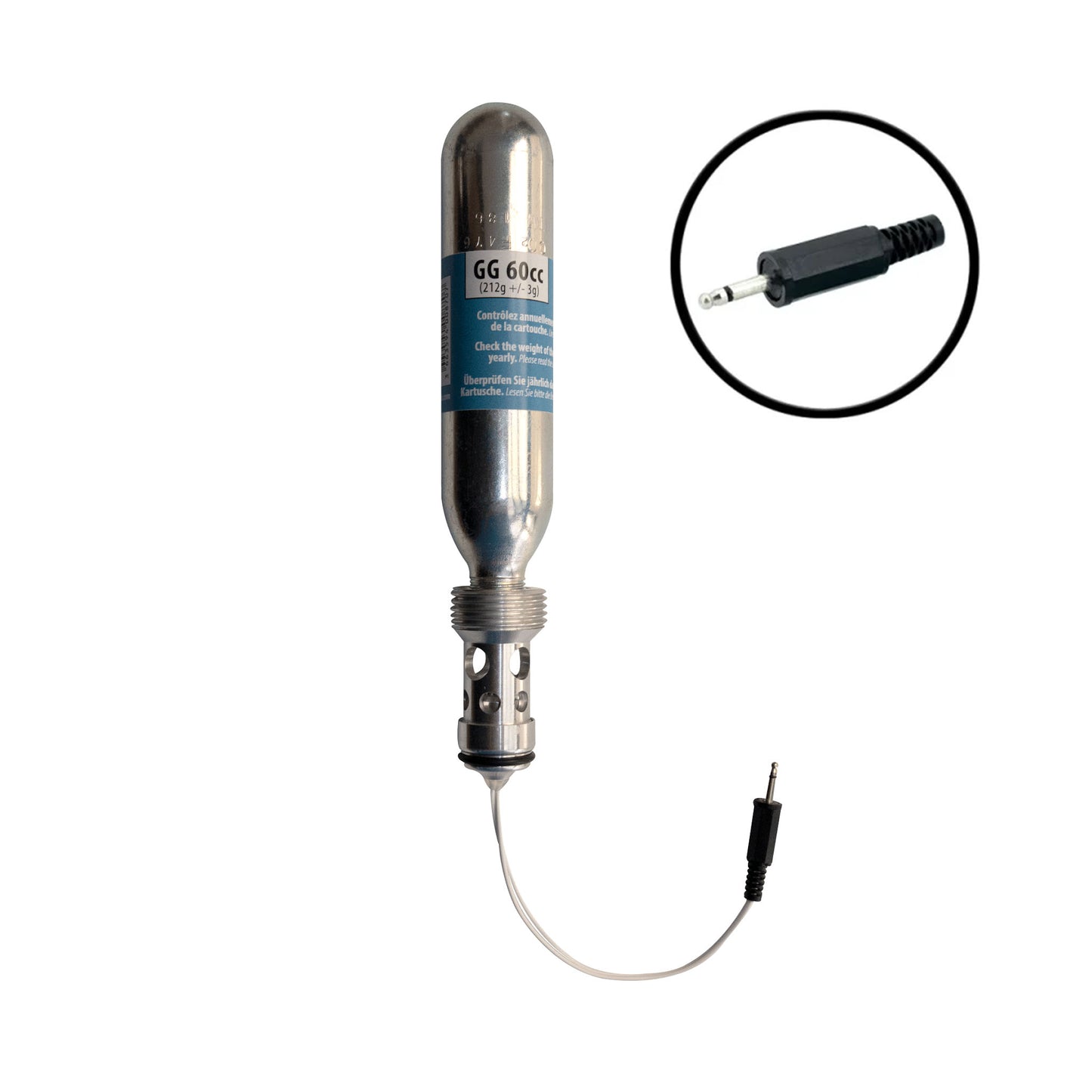 Helite Ersatzkartusche 1.0 für elektronische Systeme mit Klinken Stecker (alt)